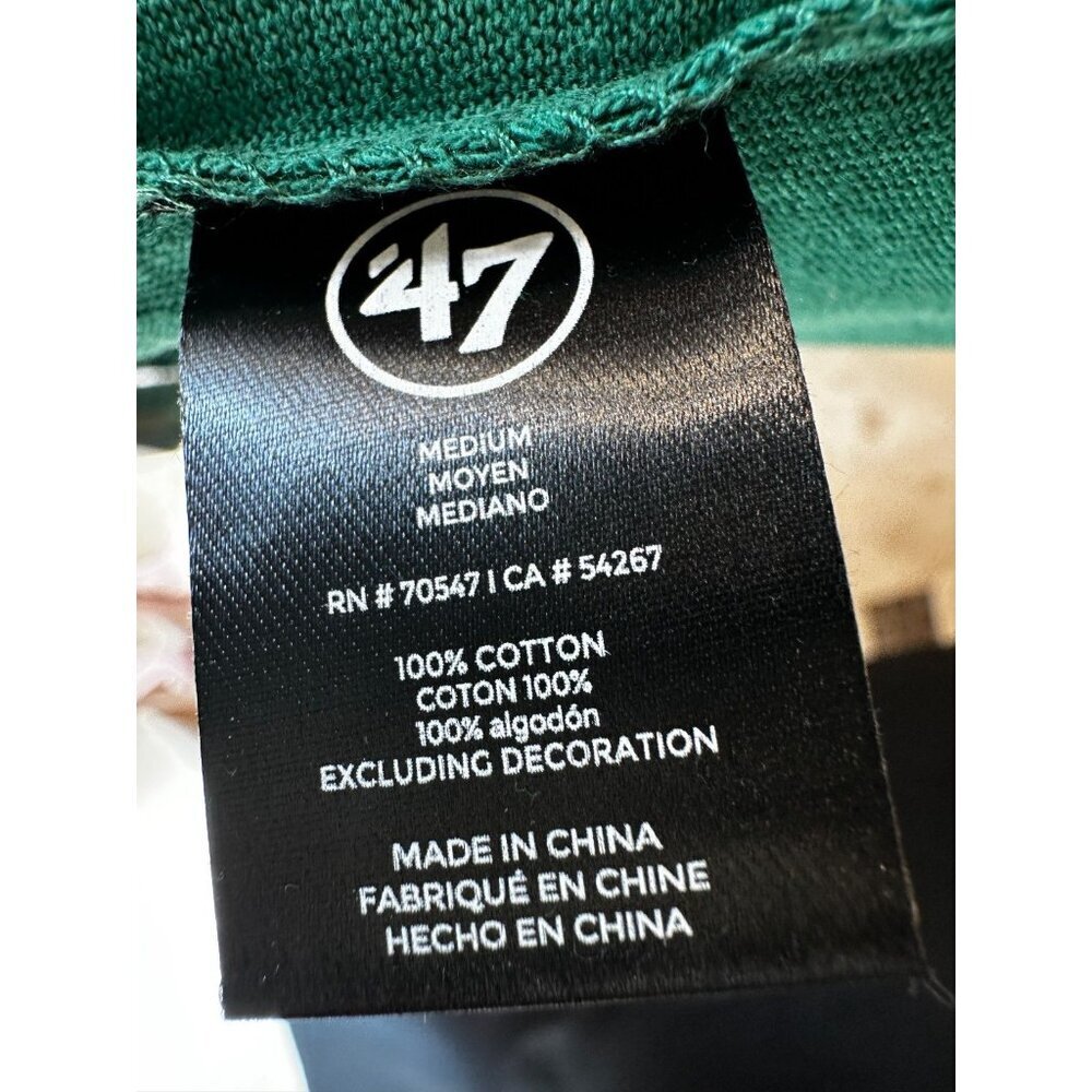 NWT Women's Boston Celtics '47 Green Oversized Notch Neck T-Shirt Size Medium - Picture 3 of 11